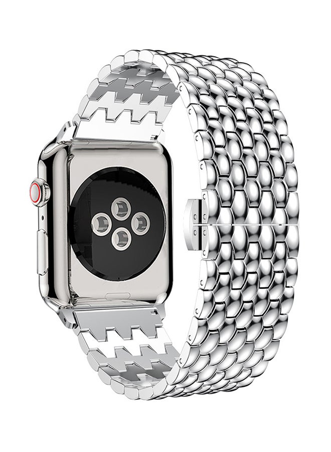 Voberry Replacement Band For Apple Watch Series 4 44mm Silver - Image 3