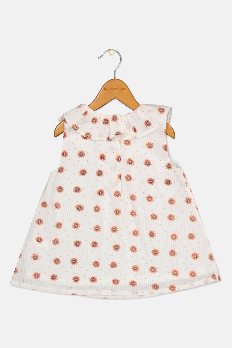 Hamleys Toddlers Girl Floral Print Dress, Multicolor - Image 3