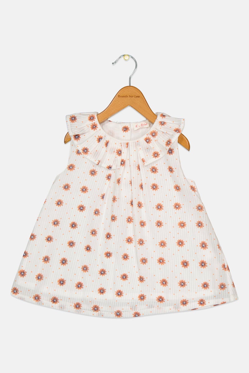 Hamleys Toddlers Girl Floral Print Dress, Multicolor - Image 2