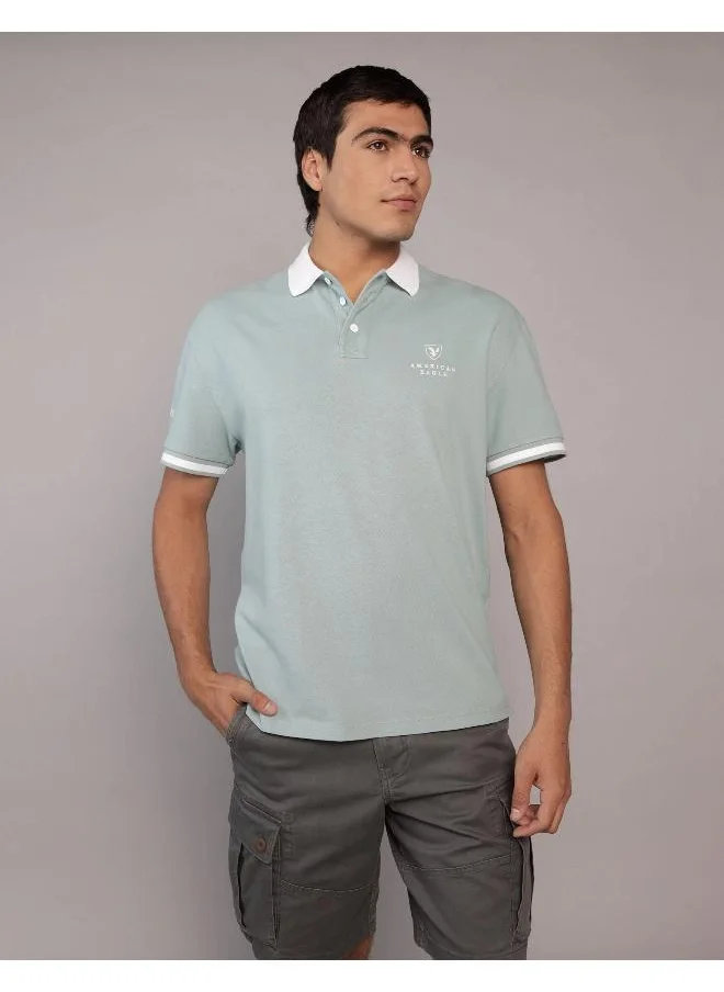 American Eagle AE Logo Polo Shirt