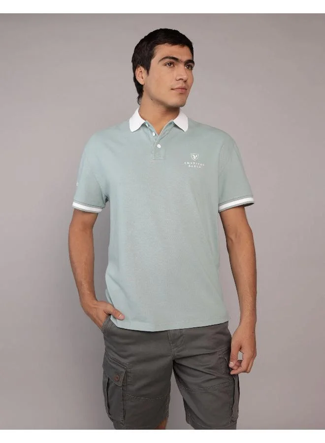 American Eagle AE Logo Polo Shirt