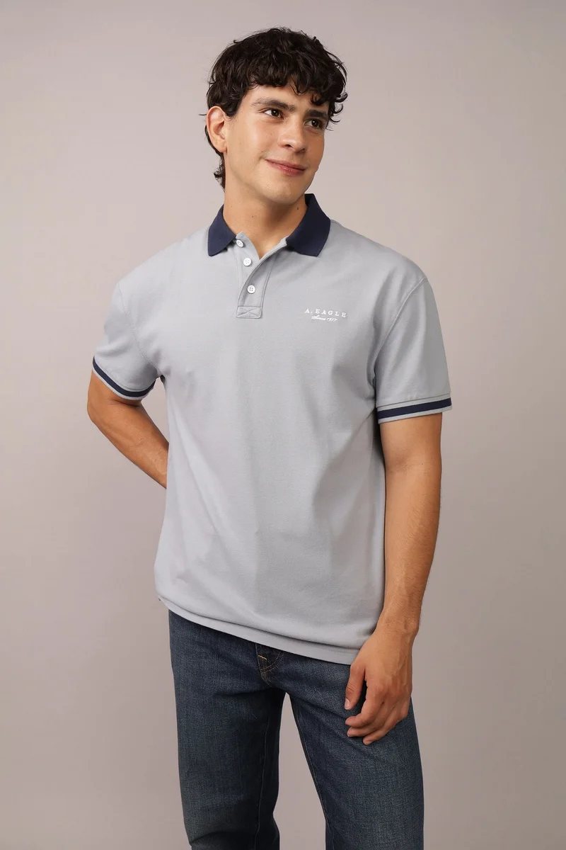 امريكان ايجل AE Logo Polo Shirt