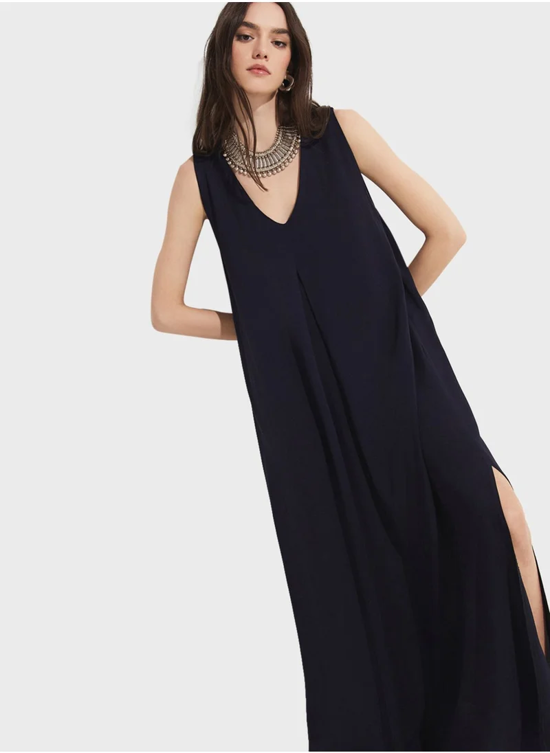 JUNE V-Neck Tiered Dress