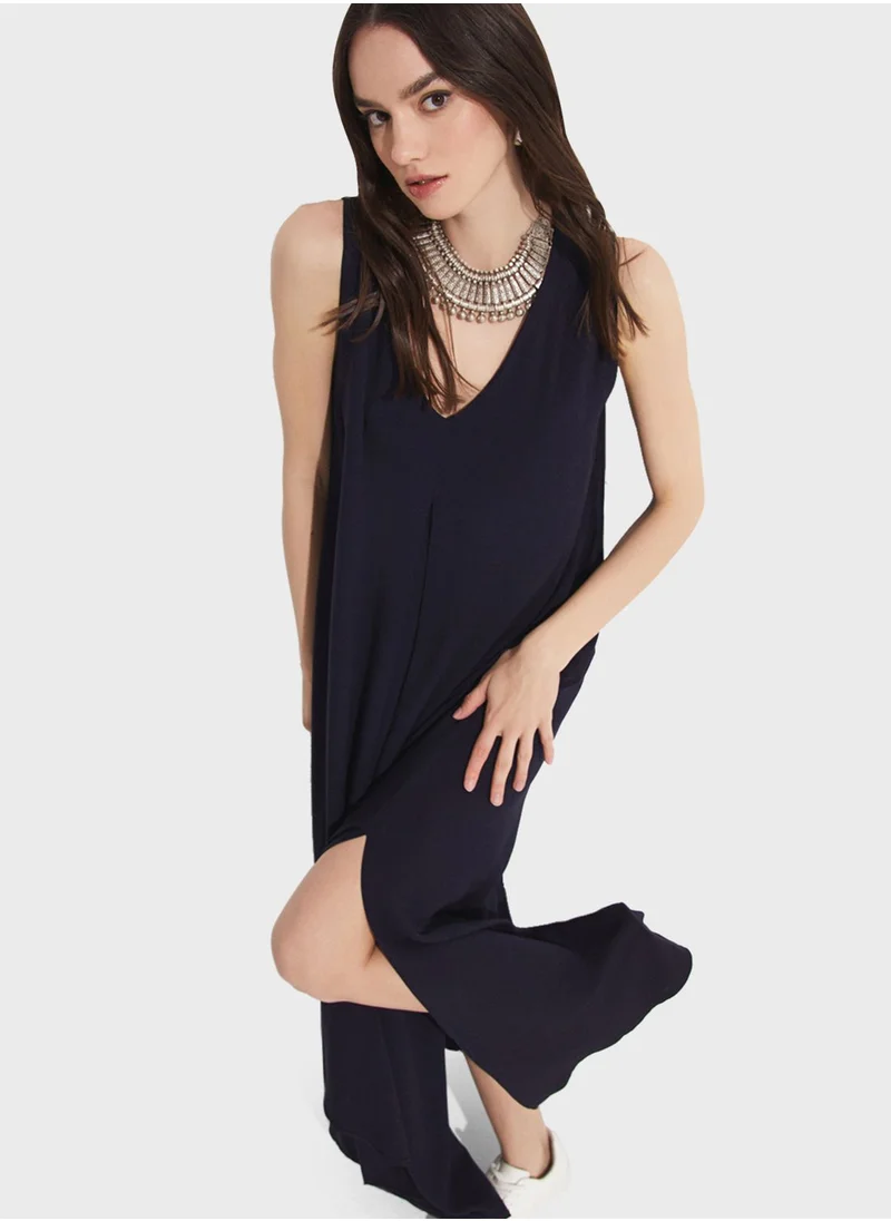 JUNE V-Neck Tiered Dress