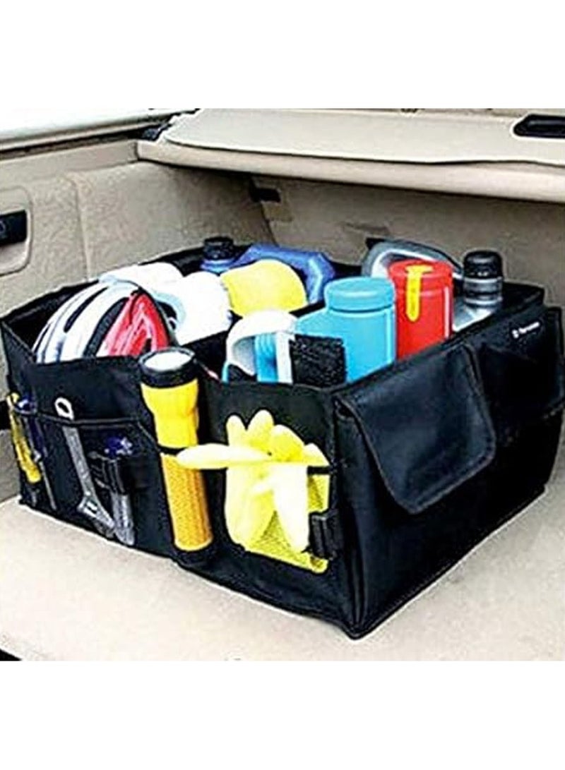 general Heavy Duty Deluxe Trunk Cargo Organizer Folding Storage Collapse Bag for Auto Car Truck - Image 3