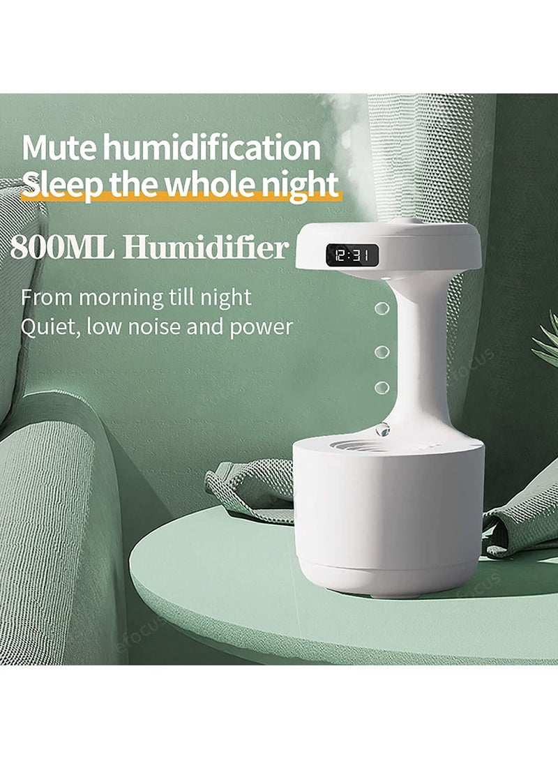 Anti Gravity Humidifier Air Humidifier 800ML Home Anti-Gravity Water Droplets Ultrasonic Cool Mist Maker Fogger with LED Display Air Purifiers for Office Bedroom Desktop - Image 3