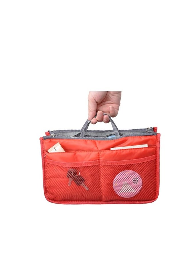 Shein - Imported Multi-pocket Bag Organizer To Organize And Arrange Your Items In The Bag red - Image 1