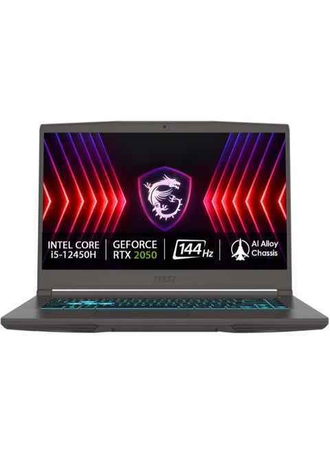 Thin 15 B13UCX (Upgraded Version)Gaming Laptop With 15.6 Inch Full HD (1920x1080)144 Hz Display IPS, Intel core i5-13420H Processor/16GB RAM DDR4/512GB SSD/Windows 11 Home/4GB Nvidia GeForce RTX 2050 Graphics English/Arabic Cosmos Grey
