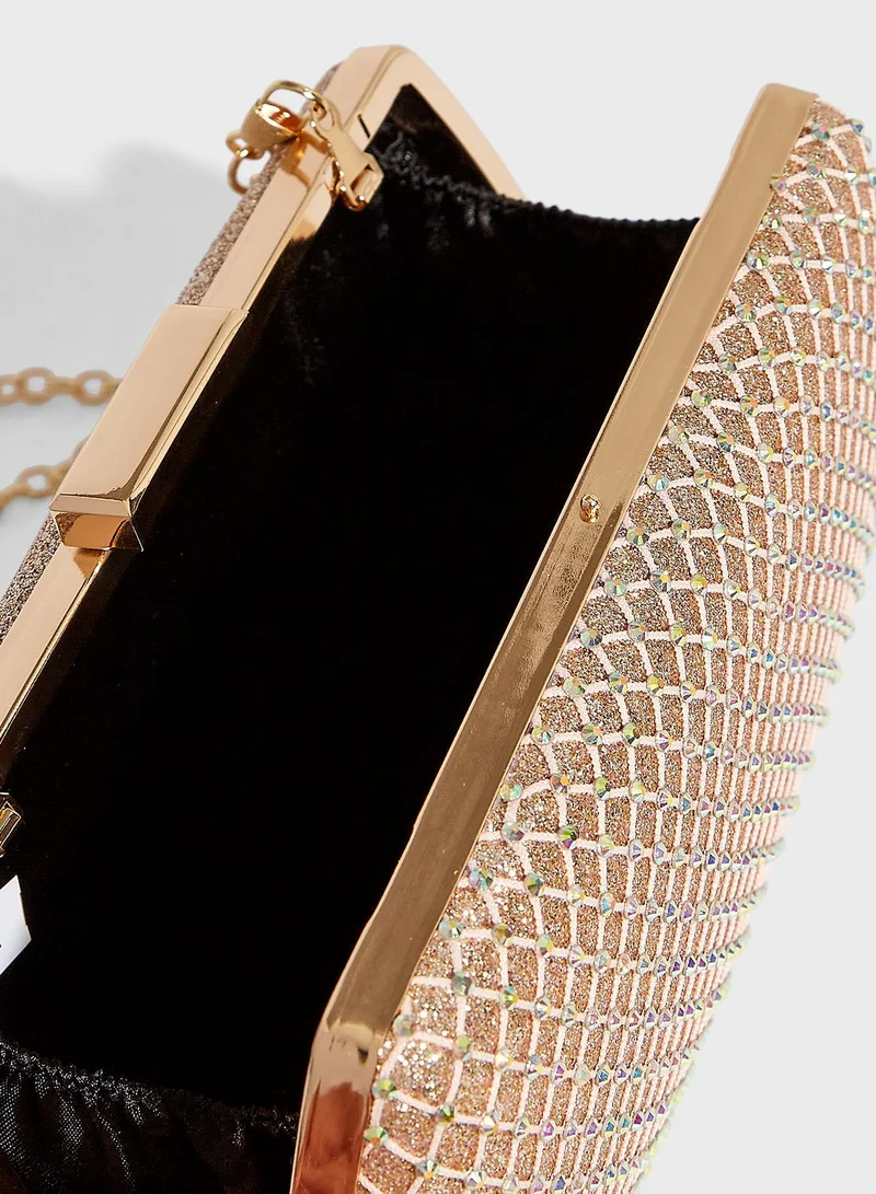 Ella Limited Edition Shimmery Sequin Detail Clutch Bag