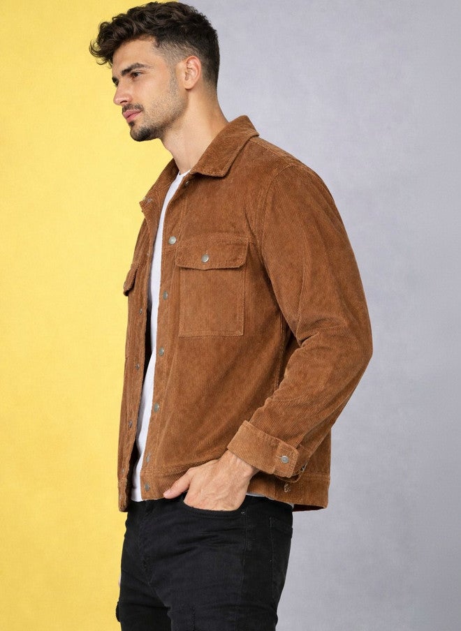 Kaali Peeli Men Corduroy Woven Jacket - Image 2