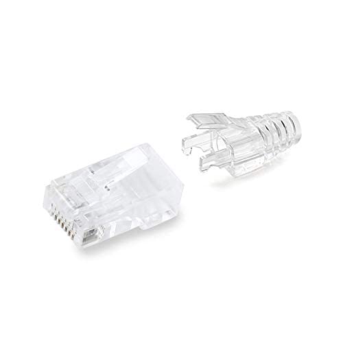 SETH ENTERPRISES RJ45 Strain Relief Boots 100 Pcs | Transparent Ethernet Cable Boot Cap for Cat6 Pass Through Connector | Flexible Plug Cover for LAN Cable Protection and Wire Management - Image 4