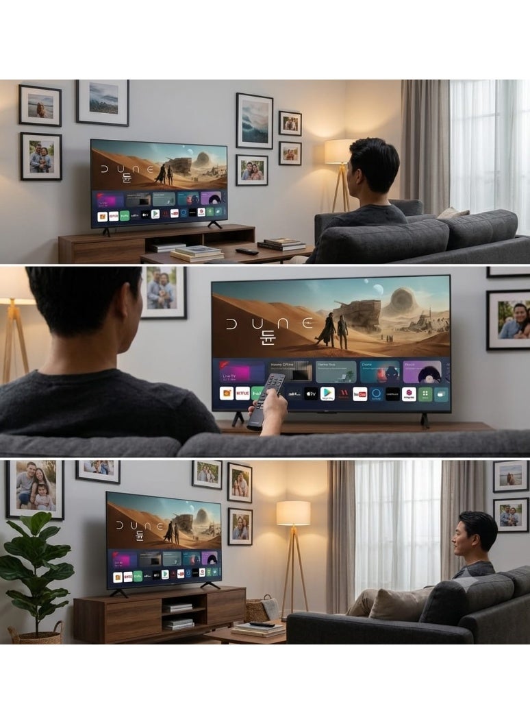 AURORA 50 inch TV QLED - Android 14 - 4K UHD LED TV Resolution: 3840 x 2160 - Built-in Receiver with dual Remote control | AR-50LPSQ - Image 3