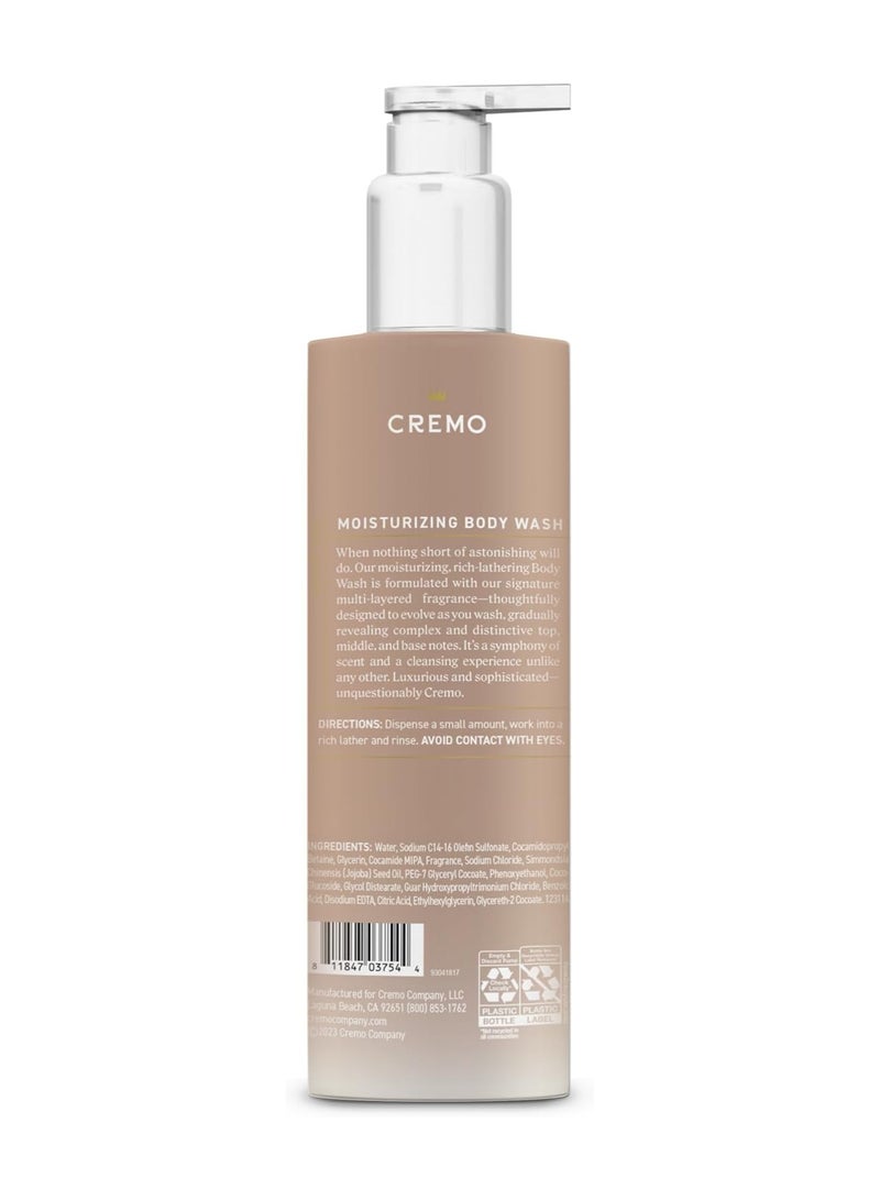 Cremo Skin Moisturizing White Jasmine Amber Women's Body Wash, Notes of White Jasmine, Red Currant, and Sweet Amber, 16 Fl Oz