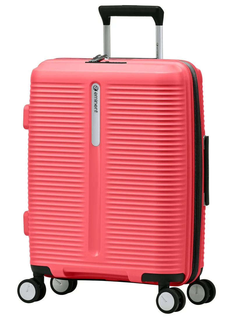 إيمينينت Hard Case Travel Bags Unisex PP Luggage Trolley Lightweight Expandable 4 Double Spinner Carryon Travel Suitcase with TSA Lock and Safe Zippers, B0013, Sugar Coral