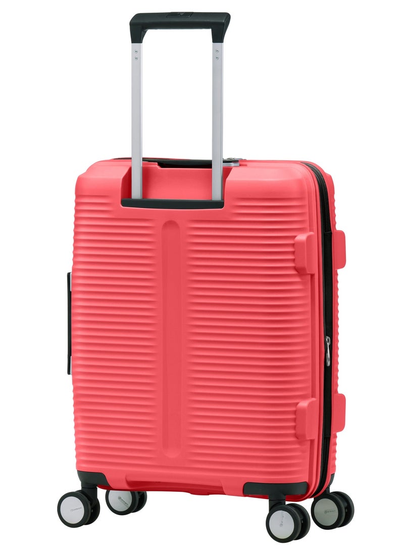 eminent Hard Case Travel Bags Unisex PP Luggage Trolley Lightweight Expandable 4 Double Spinner Carryon Travel Suitcase with TSA Lock and Safe Zippers, B0013, Sugar Coral - Image 3