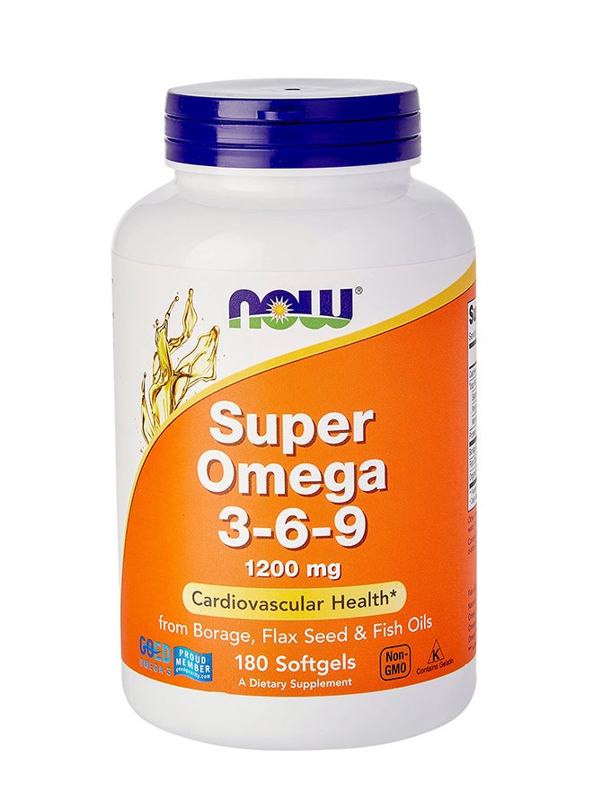 now Super Omega 3-6-9 1200 Mg 180 SoftGels