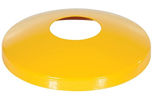 Vestil DOME-4.5 Steel Protective Dome Cover For 4.5 In. Bollards Yellow - Image 5