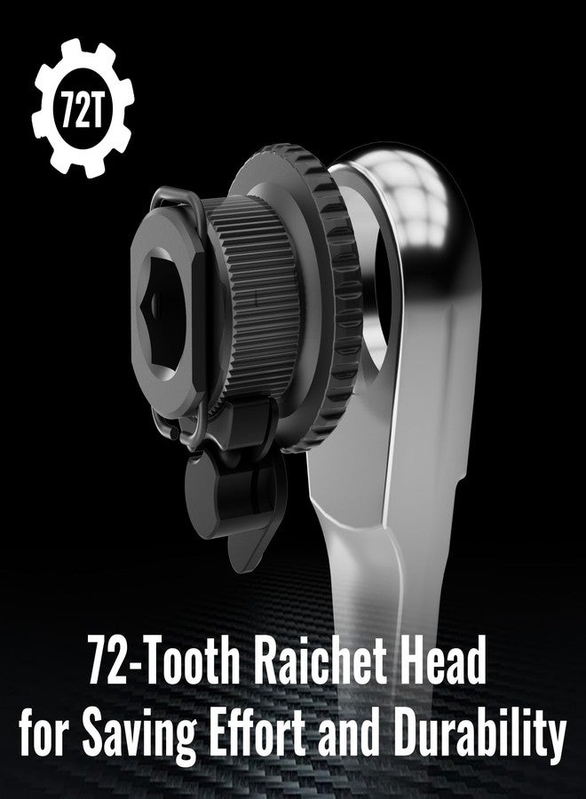 ووركبرو مفتاح ربط WORKPRO صغير الحجم 1/4 بوصة، مفك براغي بزاوية قائمة 72 سنًا، هدايا للرجال، مفك براغي صغير بزاوية 90 درجة، جيب صغير، مجموعة رؤوس مفتاح ربط صغير منخفض الارتفاع للمساحات الضيقة - Image 5