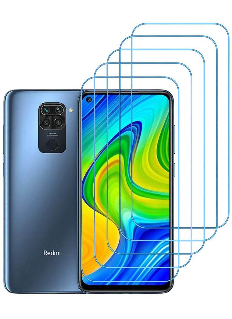 ACLIX 5 Pieces Antistatic ESD Dustproof Premium Quality High Definition Clear Tempered Glass Screen Protector Designed For Xiaomi Redmi Note 9 - Image 1