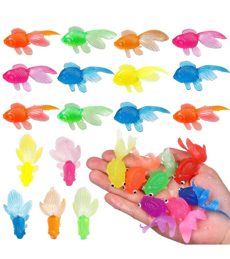 10pcs Realistic Floating Artificial Goldfish Aquarium Ornament Plastic Fake Fish Decoration - Image 5