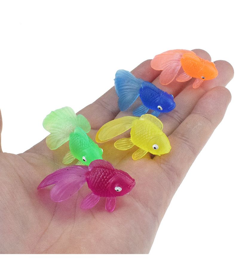 10pcs Realistic Floating Artificial Goldfish Aquarium Ornament Plastic Fake Fish Decoration - Image 3