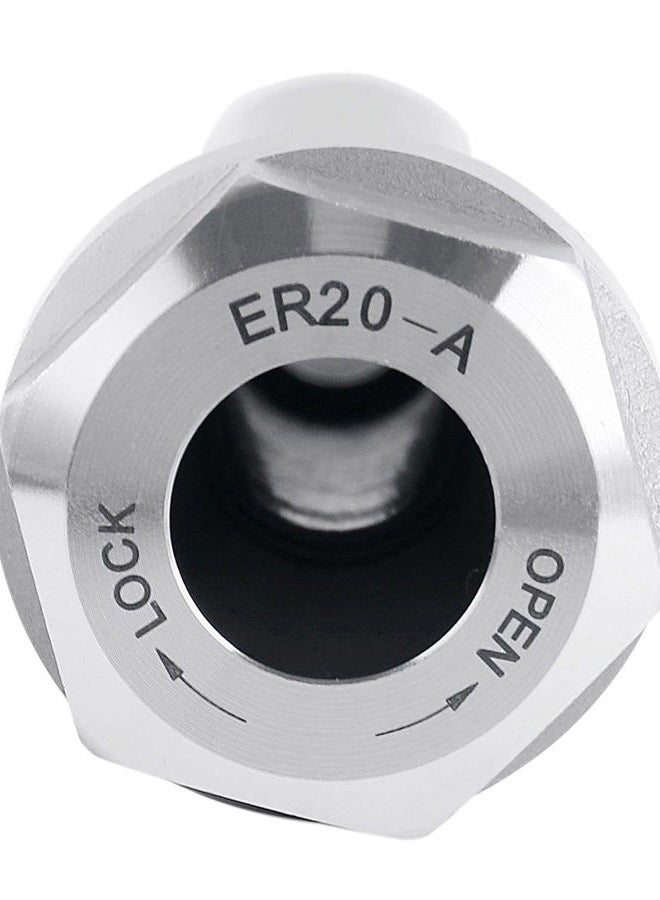 Accusize Industrial Tools ER20 Collet Chuck Extension Rod, 2.50 in. Shank Length, 3/4 in. Straight Shank Alloy Steel, 0223-0210 - Image 4