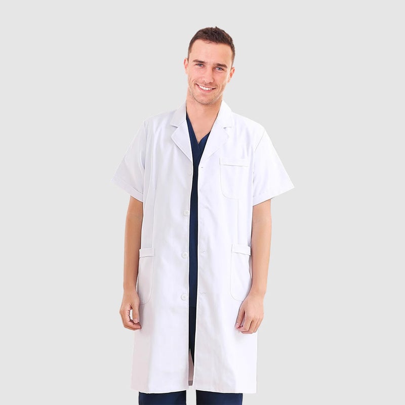 White Coat Women'S Short-Sleeved Summer Thin Doctor'S Coat Nurse Chemical Experiment Beauty Salon Doctor'S Long-Sleeved Work Clothes - Image 4