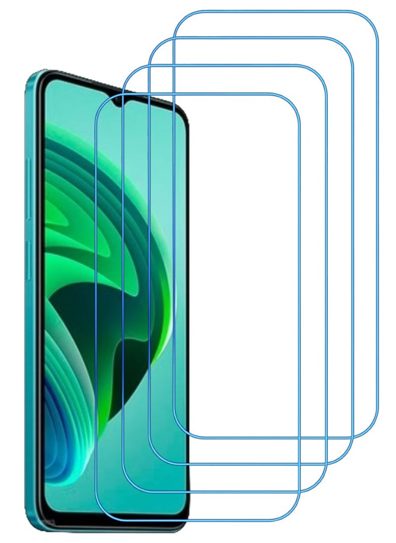 ACLIX 4 Pieces Antistatic ESD Dustproof Premium Quality High Definition Clear Tempered Glass Screen Protector Designed For Xiaomi Redmi Note 11E - Image 1