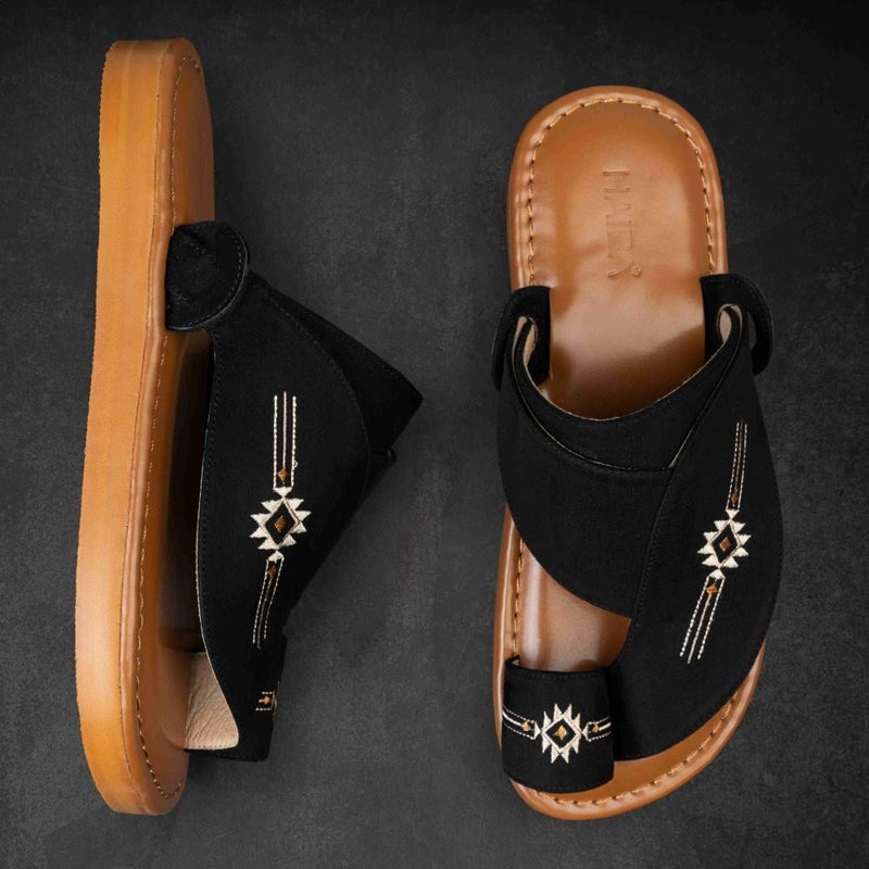 Arabic Sharqi Sandals | Black | Sandals Traditional footwear - Image 3
