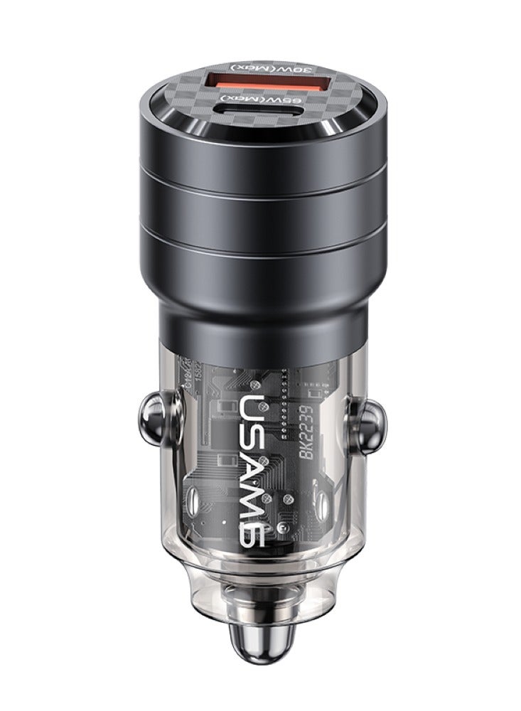 أوسامس شاحن سيارة USB-C مزدوج PD 95 وات، شاحن بطارية سيارة سريع الشحن مقبس سيارة مزدوج من النوع C، شاحن سيارة USB PD لهاتف iPhone 16 Pro/16 Pro Max/16/15/14/13/12، Galaxy S24/S23/22 /21، آيباد برو 6/إير 5 - Image 1