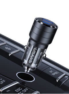 Usams Dual USB-C Car Charger PD 95W, Fast Charging Car Battery Charger Double Type-C Car Socket, USB PD Car Charger for iPhone 16 Pro/16 Pro Max/16/15/14/13/12, Galaxy S24/S23/22/21, iPad Pro 6/Air 5  - Image 3