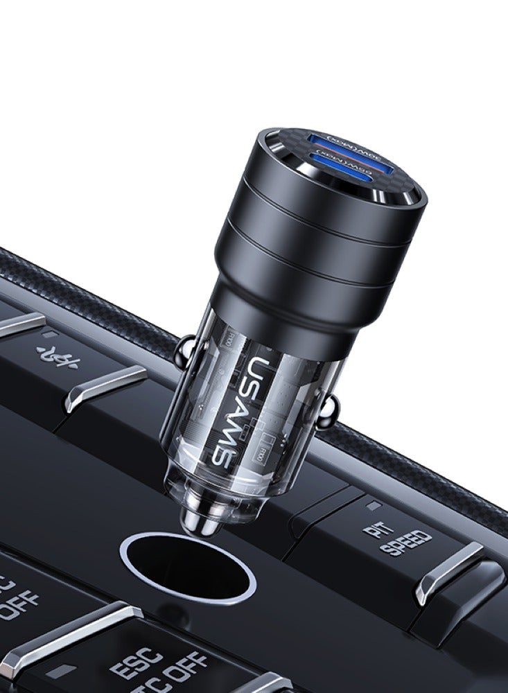 أوسامس شاحن سيارة USB-C مزدوج PD 95 وات، شاحن بطارية سيارة سريع الشحن مقبس سيارة مزدوج من النوع C، شاحن سيارة USB PD لهاتف iPhone 16 Pro/16 Pro Max/16/15/14/13/12، Galaxy S24/S23/22 /21، آيباد برو 6/إير 5 - Image 3