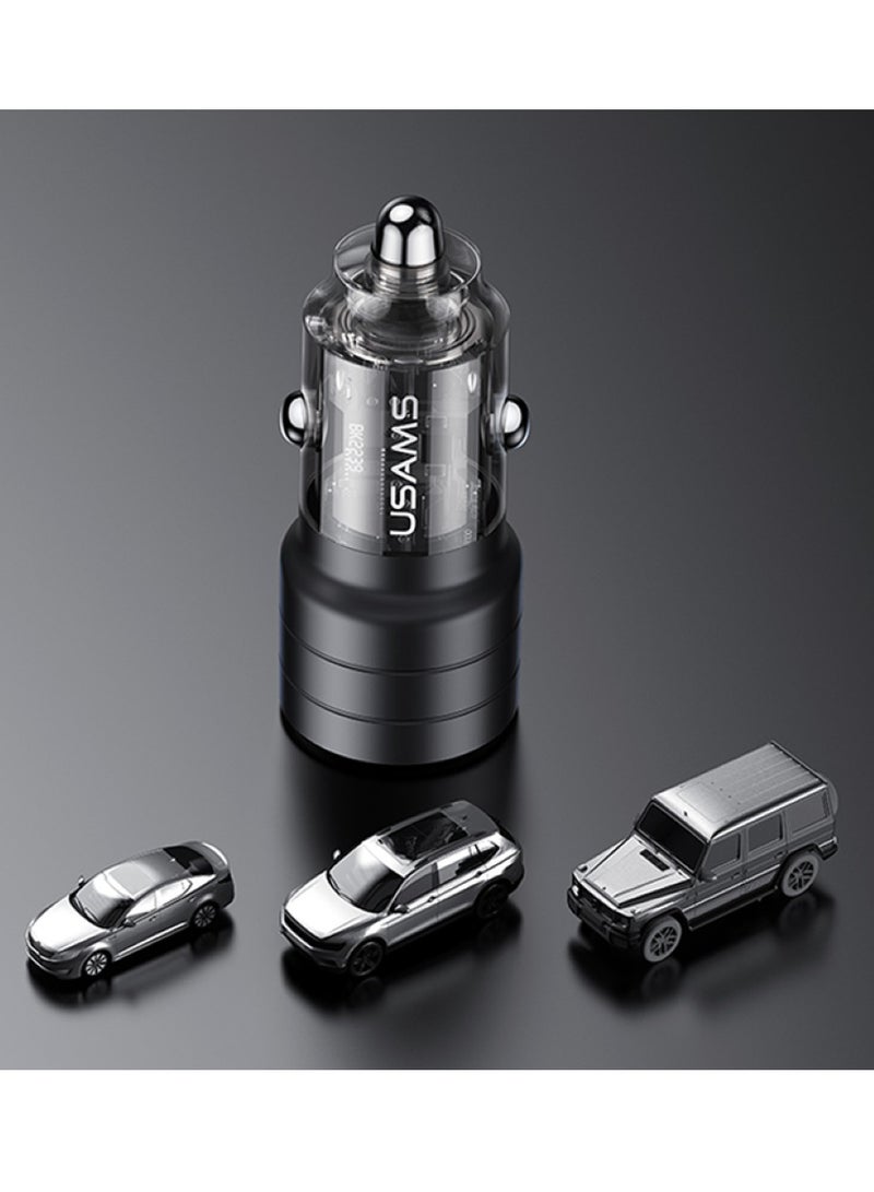 أوسامس شاحن سيارة USB-C مزدوج PD 95 وات، شاحن بطارية سيارة سريع الشحن مقبس سيارة مزدوج من النوع C، شاحن سيارة USB PD لهاتف iPhone 16 Pro/16 Pro Max/16/15/14/13/12، Galaxy S24/S23/22 /21، آيباد برو 6/إير 5 - Image 5