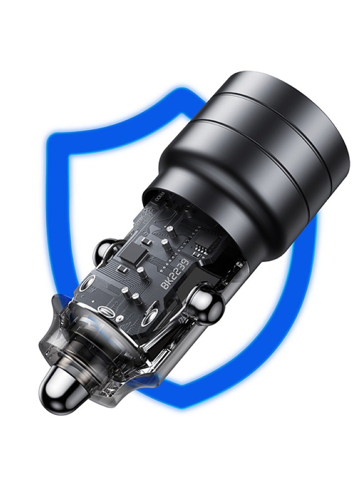 أوسامس شاحن سيارة USB-C مزدوج PD 95 وات، شاحن بطارية سيارة سريع الشحن مقبس سيارة مزدوج من النوع C، شاحن سيارة USB PD لهاتف iPhone 16 Pro/16 Pro Max/16/15/14/13/12، Galaxy S24/S23/22 /21، آيباد برو 6/إير 5 - Image 4