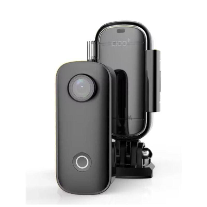 Sjcam C100+ Standard 4K Action Camera, Waterproof 30m, 2.4g WiFi, Sports Vlog Motorcycle Dash Camera, Black - Image 2