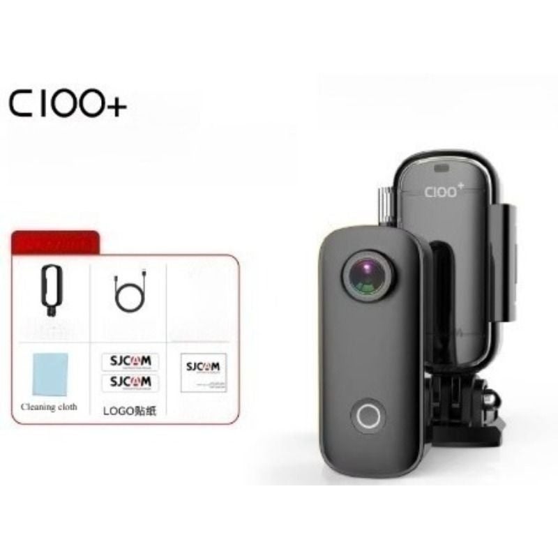 Sjcam C100+ Standard 4K Action Camera, Waterproof 30m, 2.4g WiFi, Sports Vlog Motorcycle Dash Camera, Black - Image 3