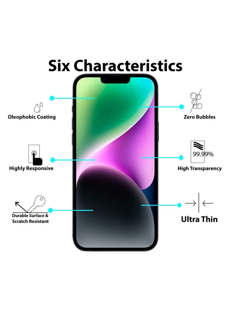 BORTONY iPhone 14 Plus/13 Pro Max Privacy Full Coverage Screen Protector Anti-Spy Tempered Glass Film Edge to Edge Protection Case Friendly for Apple iPhone 14 Plus/13 Pro Max 6.7-Inch - Image 2