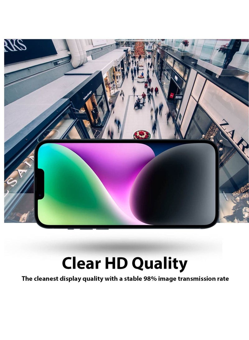BORTONY iPhone 14 Plus/13 Pro Max Privacy Full Coverage Screen Protector Anti-Spy Tempered Glass Film Edge to Edge Protection Case Friendly for Apple iPhone 14 Plus/13 Pro Max 6.7-Inch - Image 3