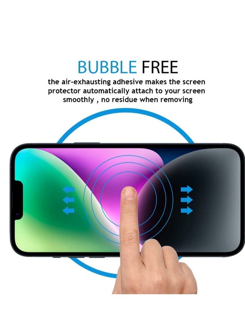 BORTONY iPhone 14 Plus/13 Pro Max Privacy Full Coverage Screen Protector Anti-Spy Tempered Glass Film Edge to Edge Protection Case Friendly for Apple iPhone 14 Plus/13 Pro Max 6.7-Inch - Image 4