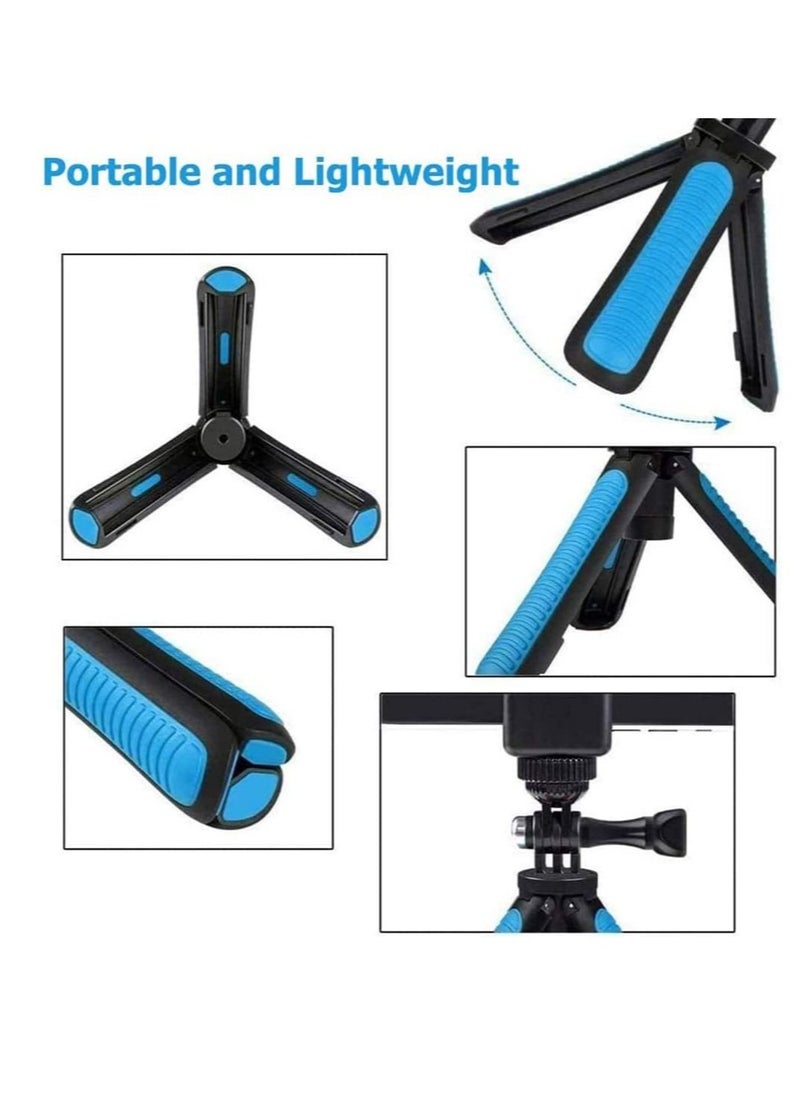 Captaintech - Extendable Tripod Stand Mount Handheld Selfie Stick Telescopic Monopod Pole for Hero 10 Black Hero 9 Hero 8/7/6/5/4, MAX, DJI Osmo Action, Osmo Pocket and More Action Cameras - Image 1