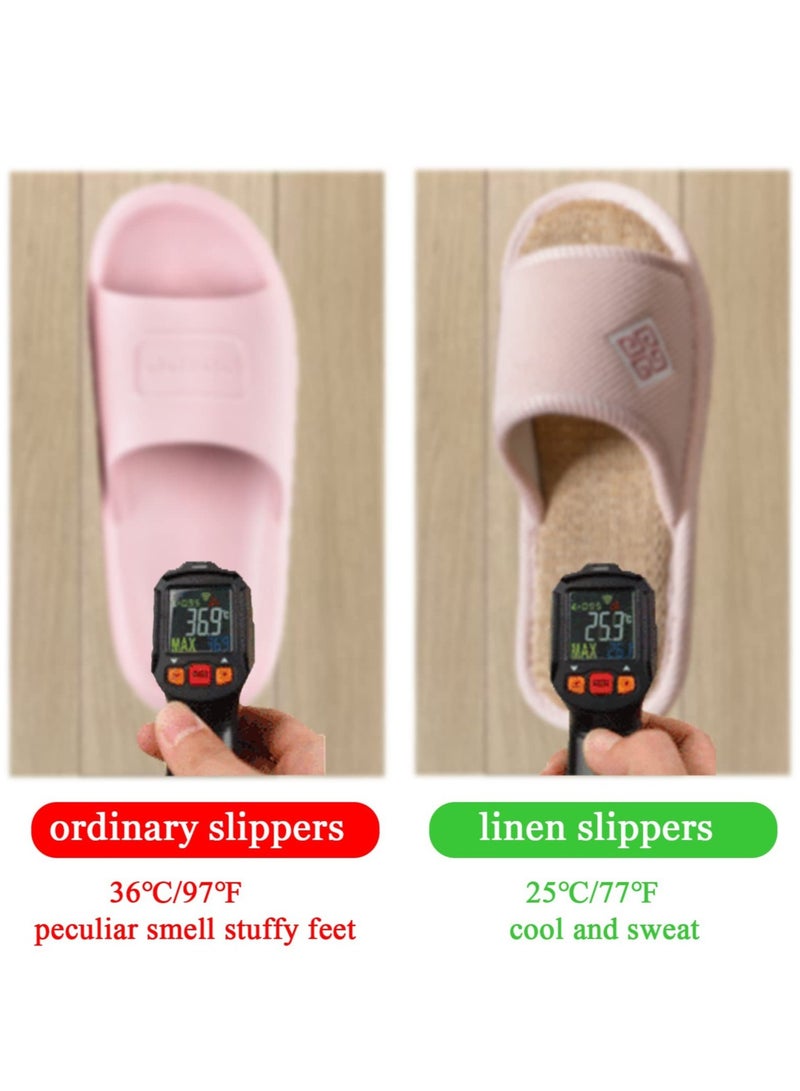 Excefore Memory Foam House Slippers, Soft Breathable Bedroom Slippers, Economical and Comfortable Indoor Outdoor, for Sweaty Feet, Home Silent Slippers, for Women and Men - Image 5
