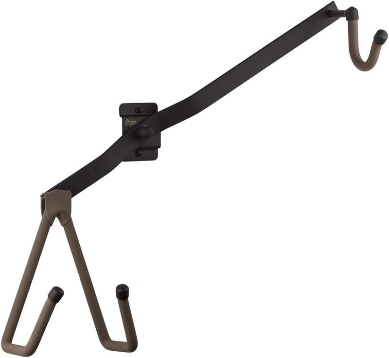 String Swing Horizontal Electric Guitar Holder for Normal or Headless Solid, Hollow and Semi-Hollow Bodied Guitars Wall Mount. Up to 15lbs (BCC151-N-FW) - Image 1