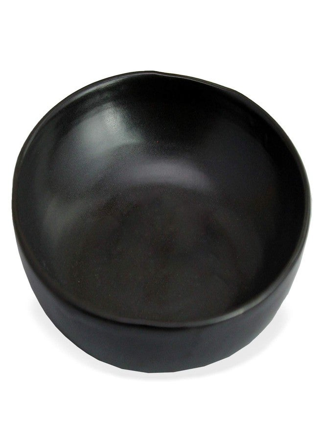 RoRo 8" Handmade Ceramic Pasta Bowls - Matte Black, Set of 2 Artisan Serving Bowls, Perfect for Pasta, Salad, Cereal, Noodles, Microwave, Oven & Dishwasher Safe - Image 2