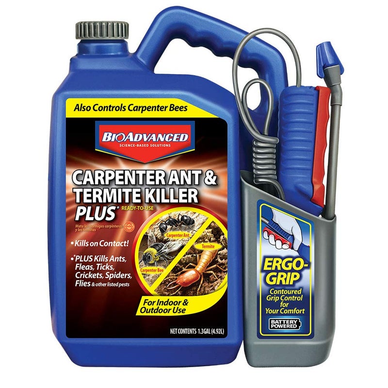BioAdvanced Carpenter Ant & Termite Killer Plus, Ready-to-Use, for Insects, 1.3 Gal - Image 1