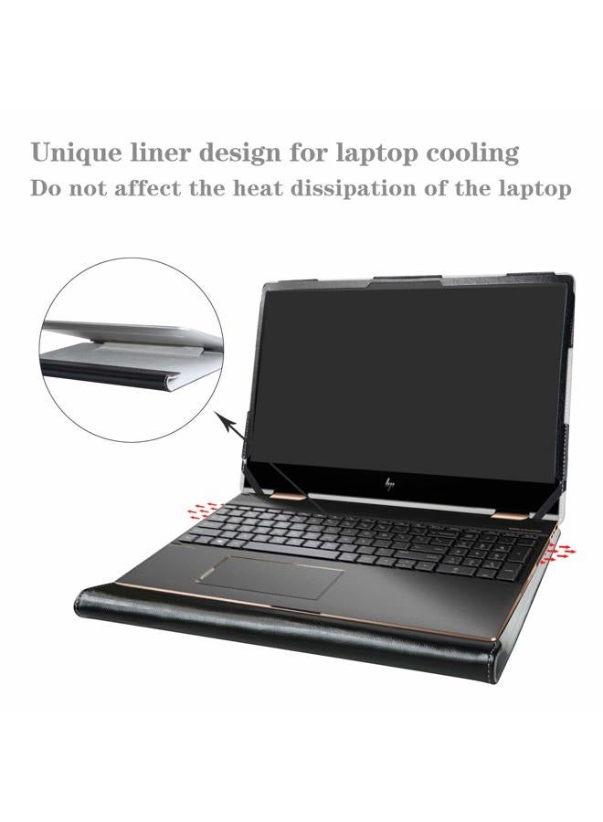 Alapmk Protective Case for 16 inch Lenovo ThinkPad E16 Gen 2 & 15.6 inch HP Envy x360 15 15M-dsXXXX 15M-drXXXX/HP Chromebook 15 15-deXXXX Laptop[Not fit Envy X360 15-cnXXXX 15-apXXX],Black - Image 5