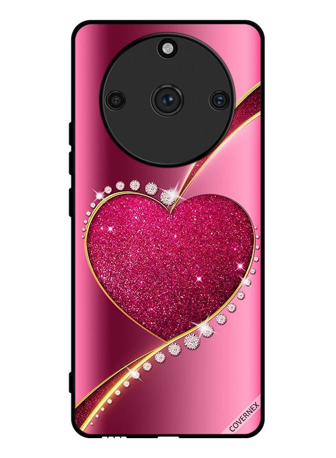 Covernex Protective Case Cover For Realme 11 Pro Diamond Glitter Heart - Image 1