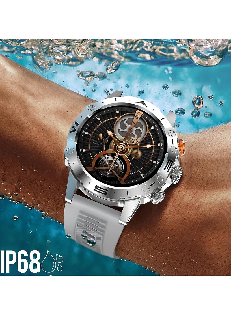 هوكو ساعة ذكية Y20 مقاس 1.53 بوصة بشاشة تعمل باللمس TFT وبلوتوث 5.1 إصدار المكالمات ومراقبة معدل ضربات القلب والأكسجين في الدم ومقاومة للماء ساعة ذكية رياضية - فضي. - Image 3