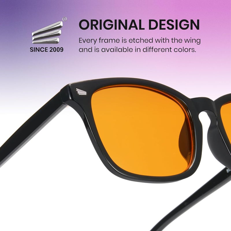 Gaming Glasses for Men Women Blue Light Glasses for Computer Screen Reduce Eye Strain Sleep Better 8082 - Image 4