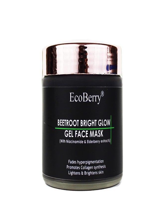 EcoBerry Beetroot Bright Glow Gel Face Mask Brightening & Glowing Skin, Hydration, Anti-Ageing, Natural, Chemical Free, Paraben Free | Vegan - Image 1