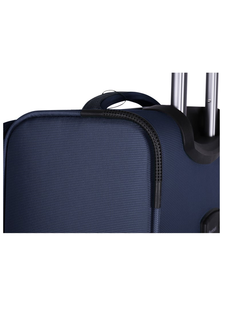 eminent - Unisex Soft Travel Bag Large Luggage Trolley Polyester Lightweight Expandable 4 Double Spinner Wheeled Suitcase with 3 Digit TSA lock E765 Purple - Image 1